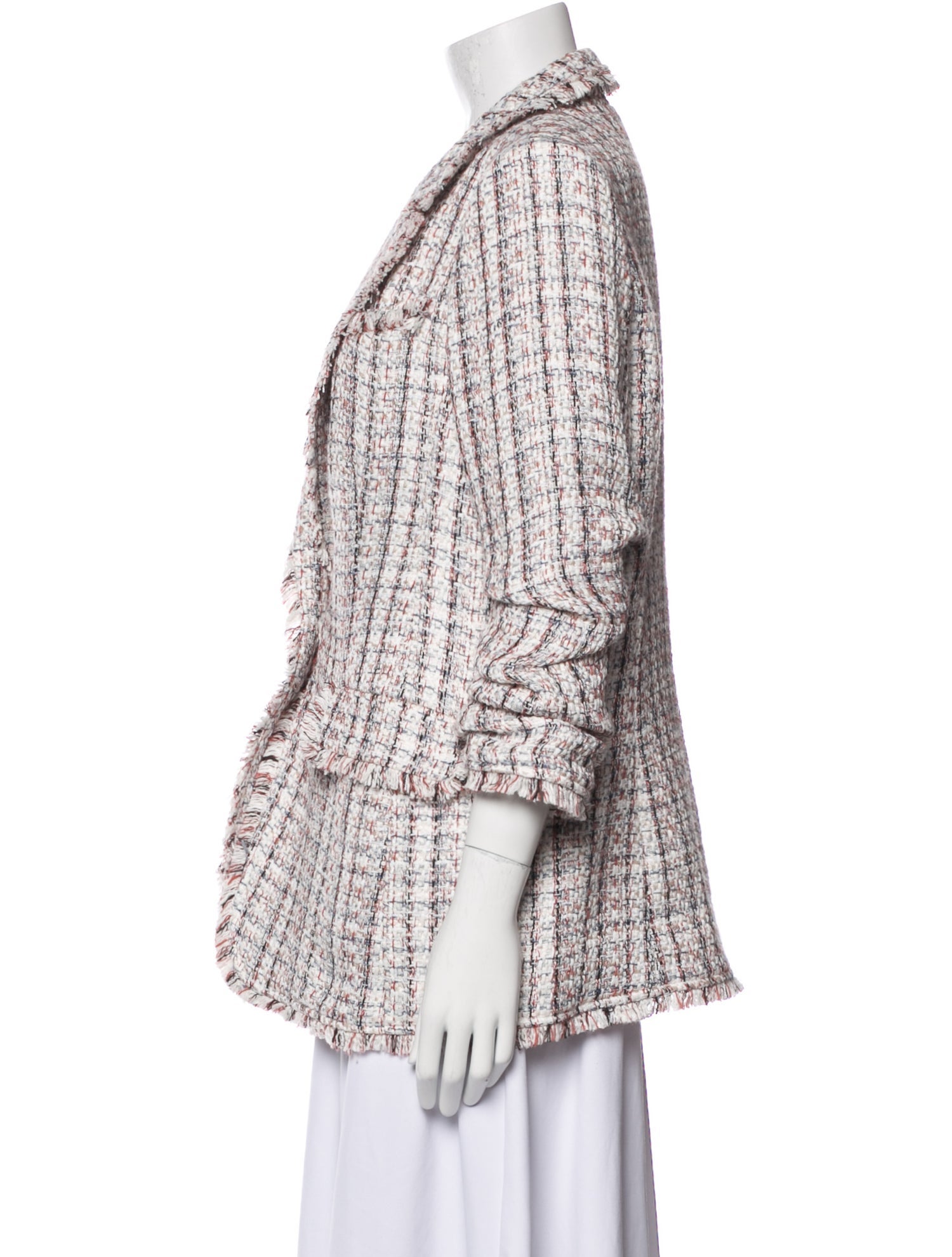 Cinq à Sept Tweed Pattern Blazer